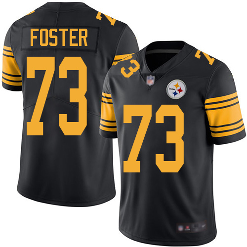 Youth Pittsburgh Steelers Football #73 Limited Black Ramon Foster Rush Vapor Untouchable Nike NFL Jersey->youth nfl jersey->Youth Jersey